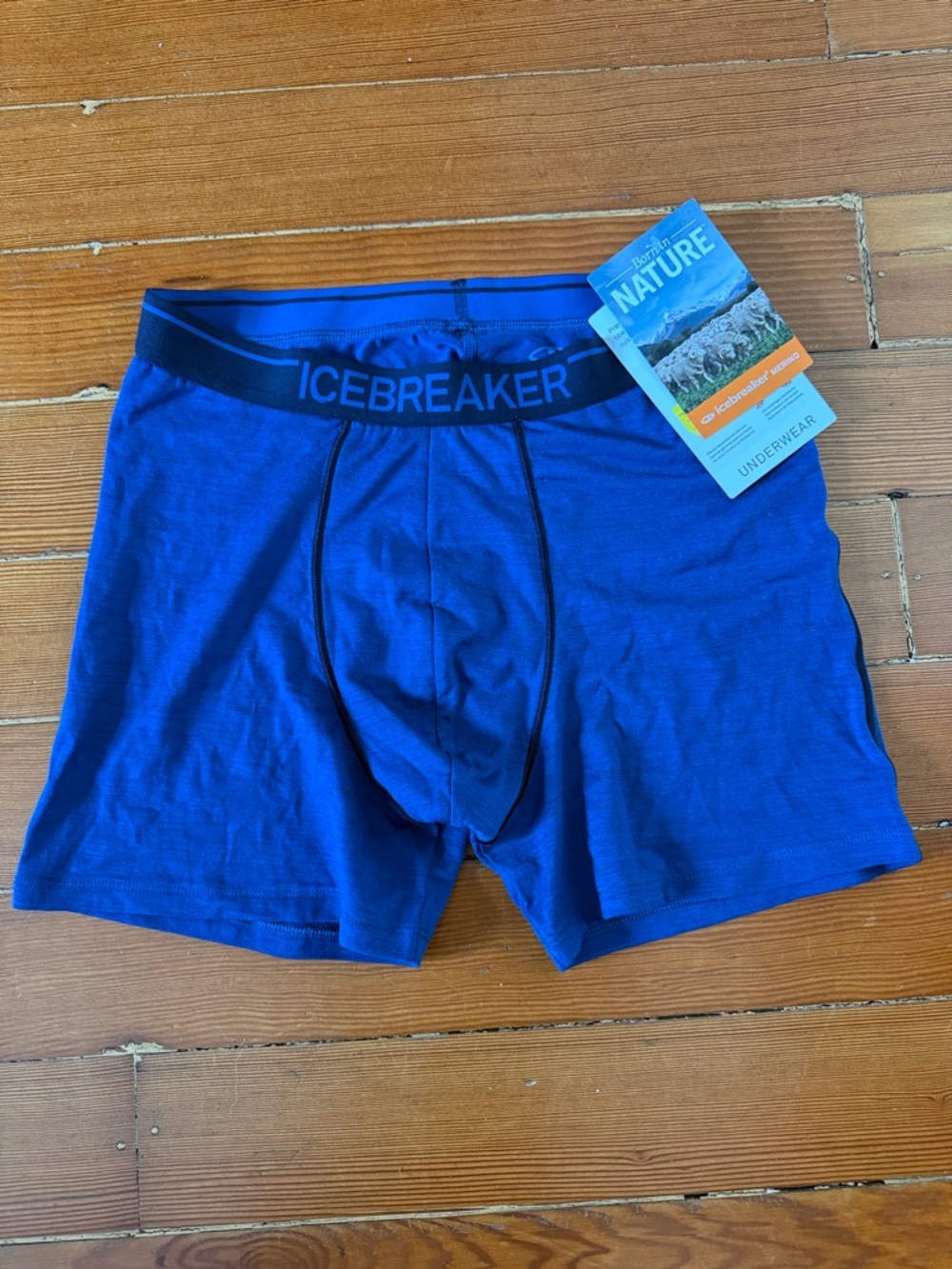 Icebreaker Men's Anatomica Merino Boxer Briefs - medium, blue